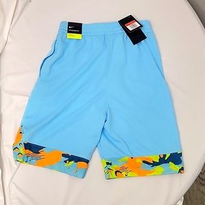 Boys Nike Baby Blue Basketball Shorts CI0910-498 Size Large